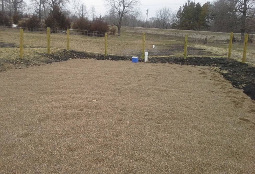 Figure 1. Site photo of Iron Enhanced Sand Filter for Treating Agricultural Drainage.